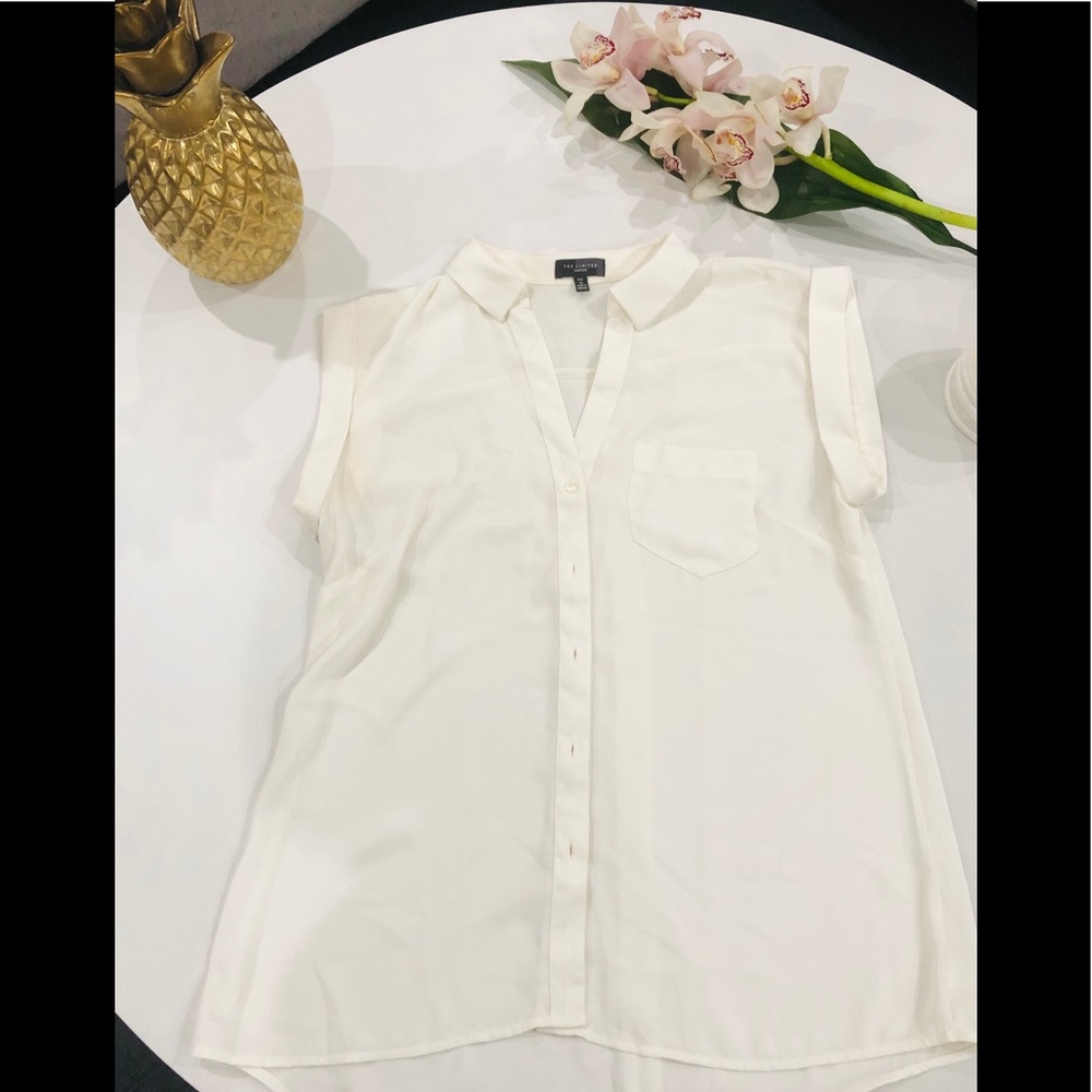 The Limited white silky top